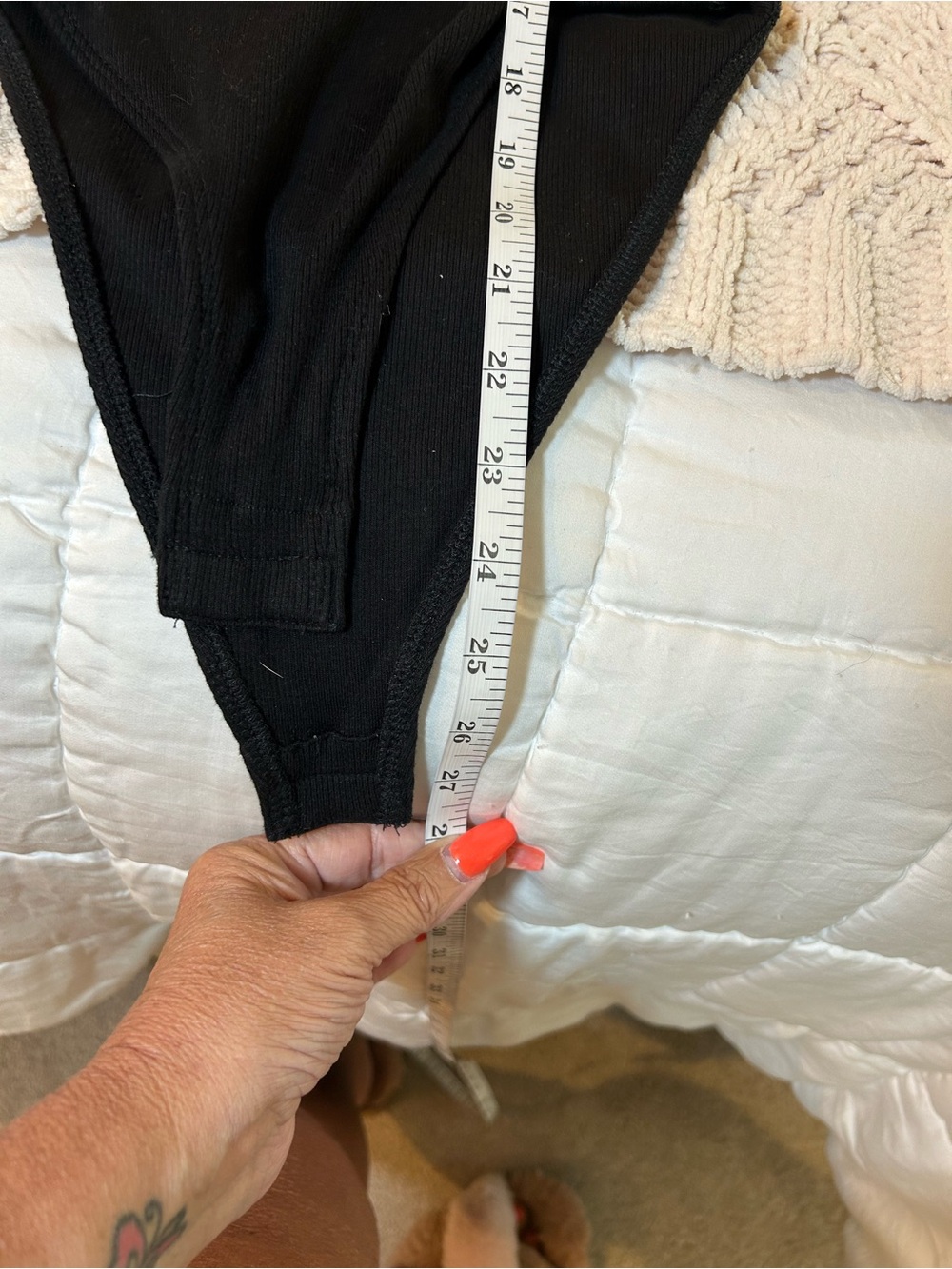 Zara Black Ribbed Ruffle-Sleeve Bodysuit - Picture 7 of 8